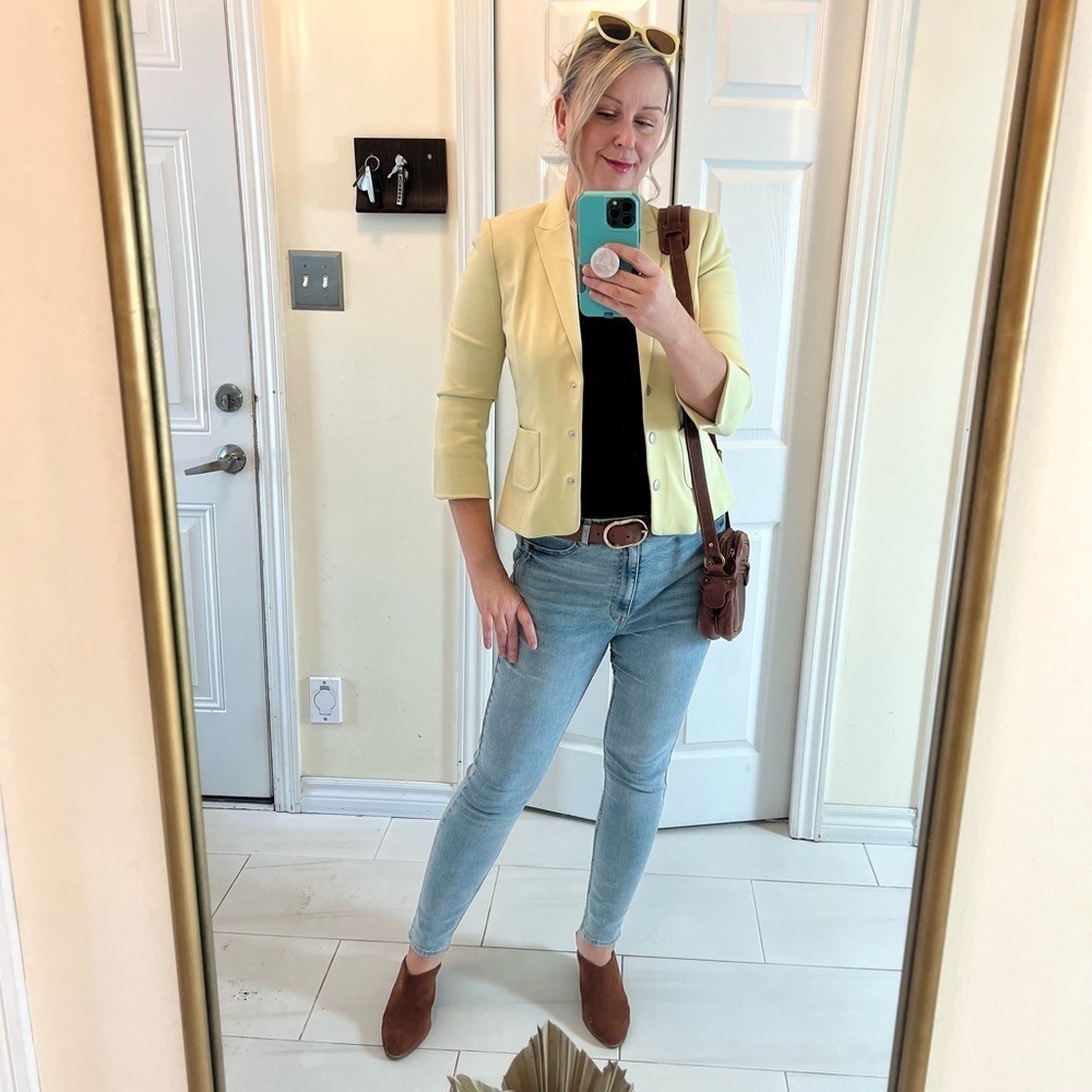 - 🍏Melanie Lynn light green blazer 8